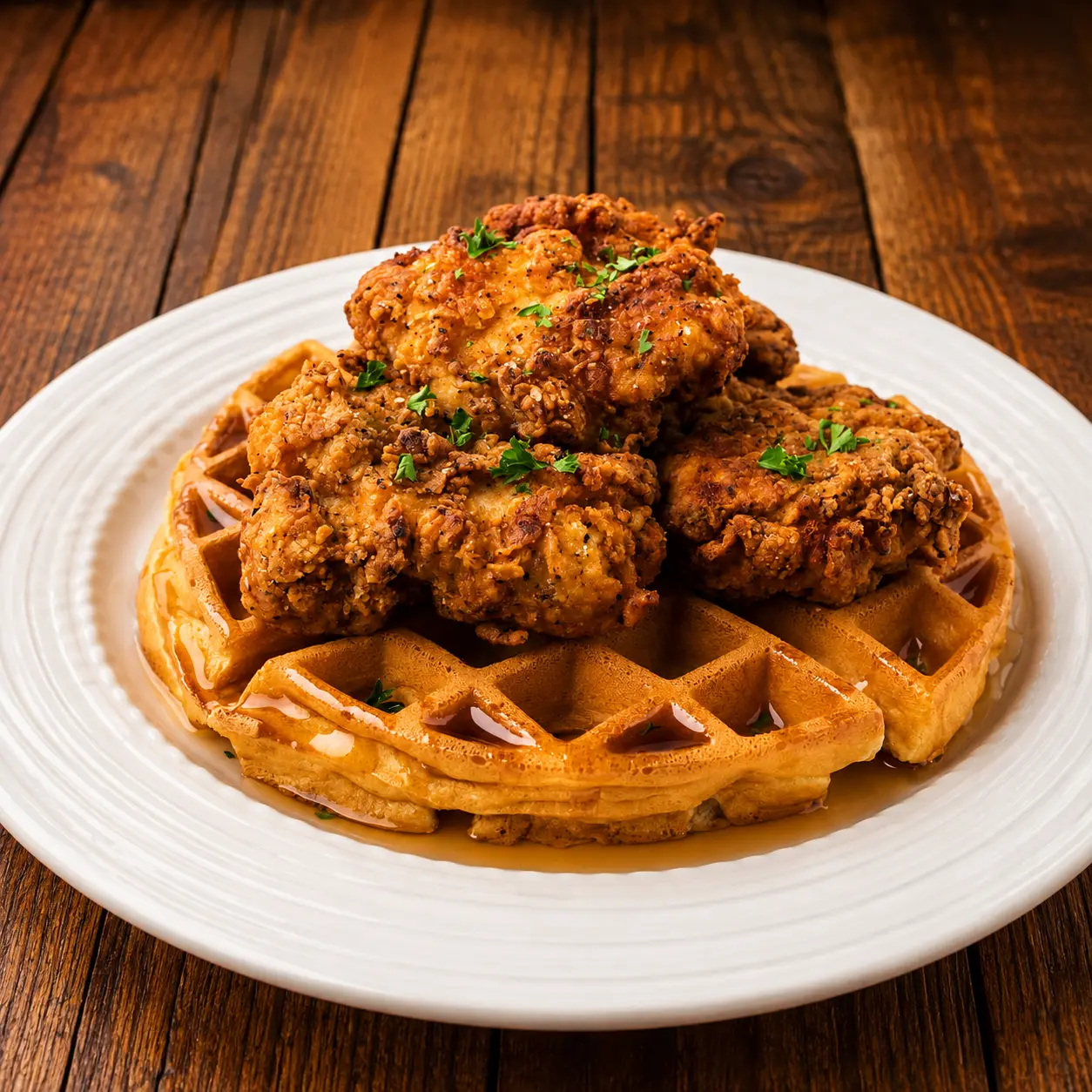 Chicken and Waffles at Cheryl's Country Kitchen - breakfast diner in Airdrie, AB